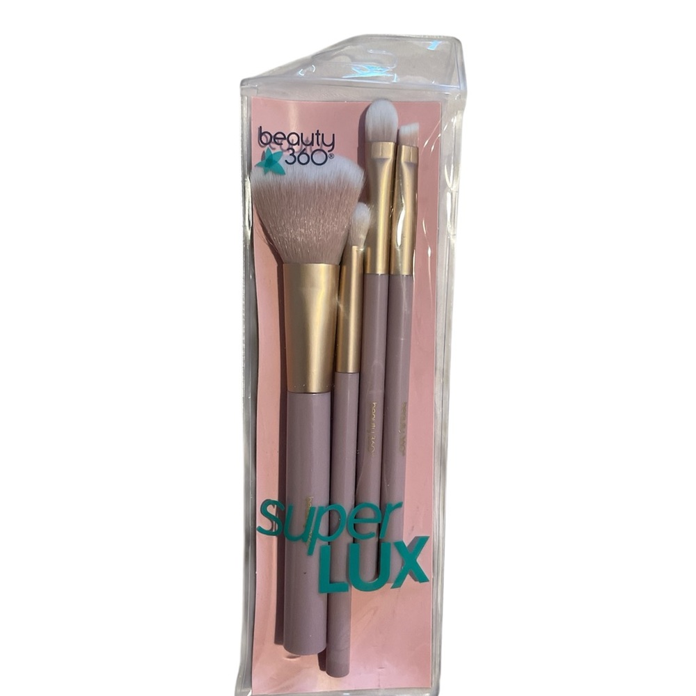 Super Lux Makeup Brush Set - Pink